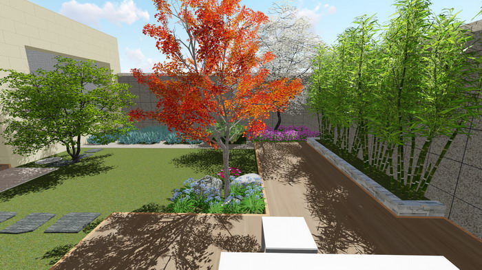 绿城百合玫瑰园庭院景观设计